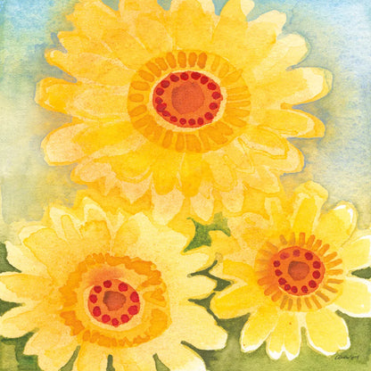 Daisy Day II by Kathrine Lovell. SKU 85515a. Archival Giclee Fine art print for wall decor.