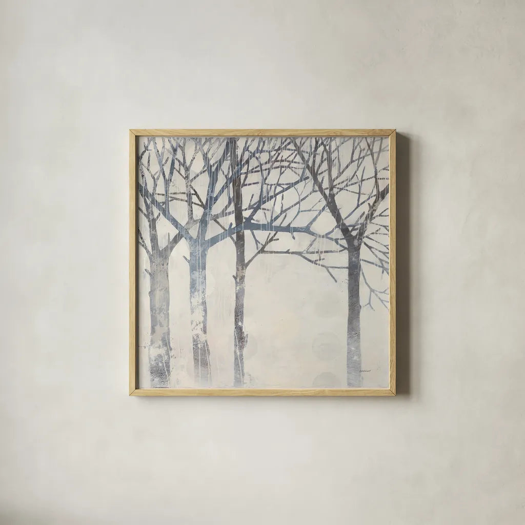 Day by Kathrine Lovell. Shown in a natural wood glass frame for a timeless modern aesthetic. Available as an archival giclee rolled canvas, fine art paper, or poster print. SKU 19252a.
