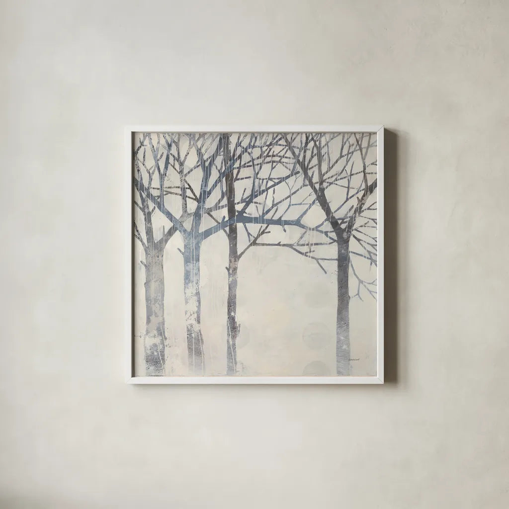 Day by Kathrine Lovell. Shown in a crisp white glass frame for a clean and minimalist style. Available as an archival giclee rolled canvas, fine art paper, or poster print. SKU 19252a.