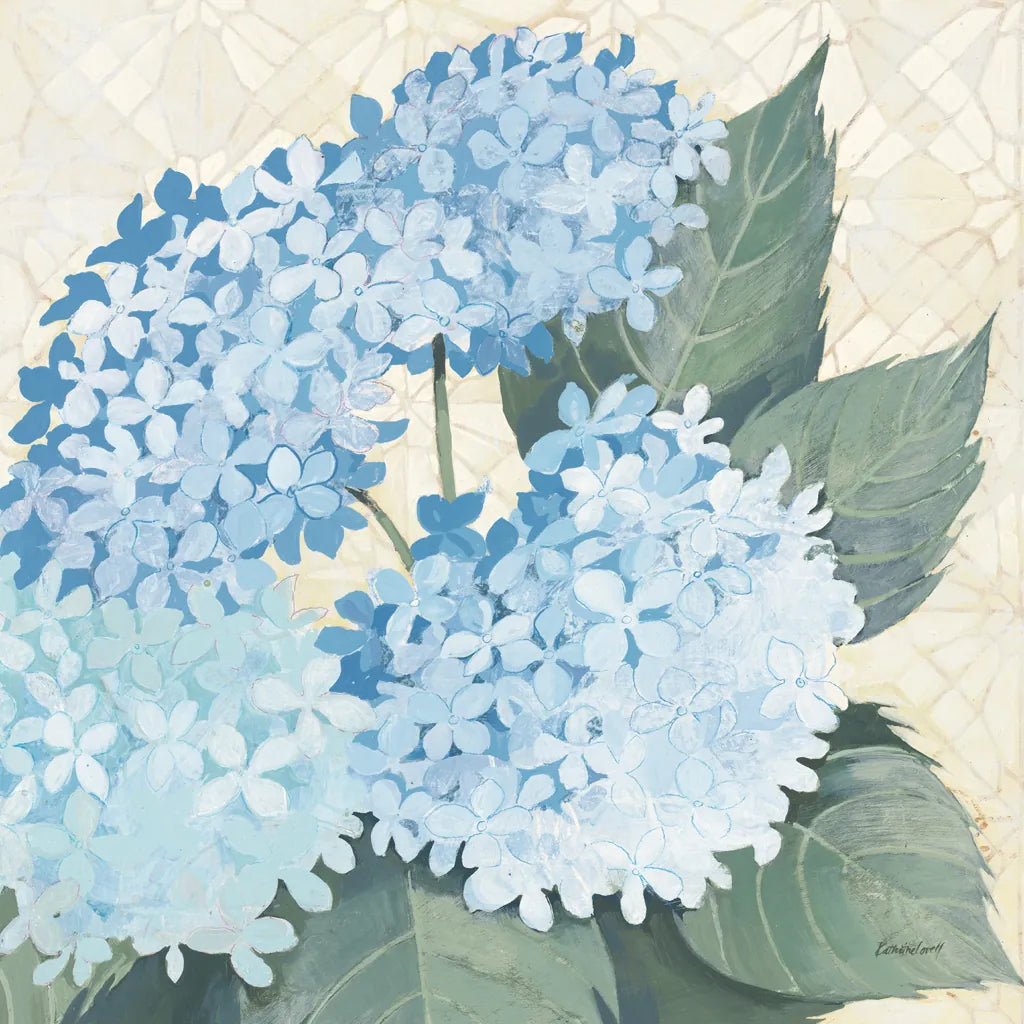 Decorative Hydrangea II Providence by Kathrine Lovell. SKU 82163a. Archival Giclee Fine art print for wall decor.