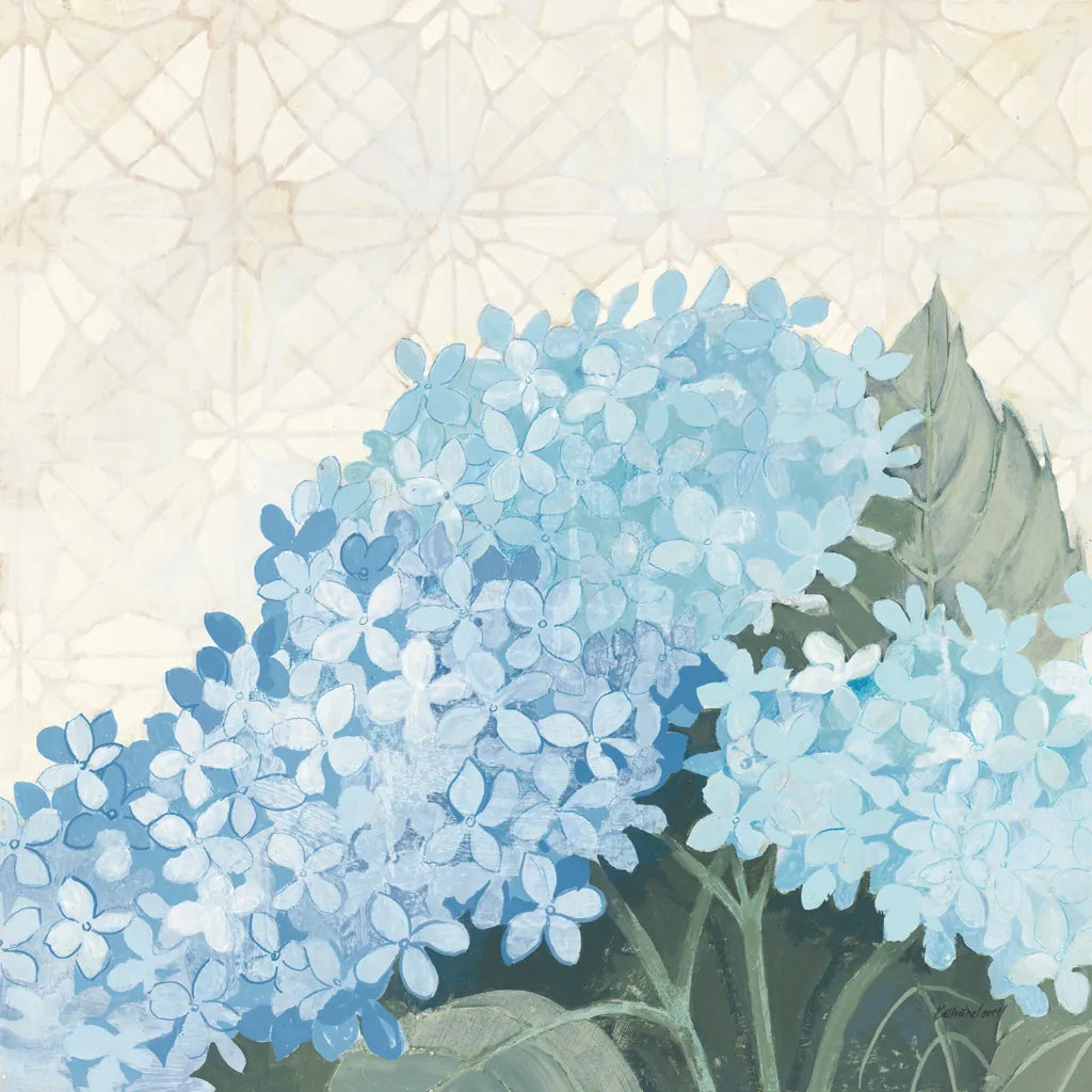 Decorative Hydrangea III Providence by Kathrine Lovell. SKU 82164a. Archival Giclee Fine art print for wall decor.