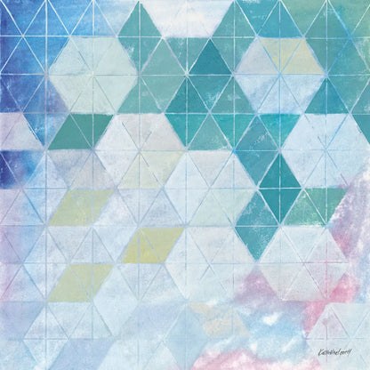 Disappearing Triangles by Kathrine Lovell. SKU 77882a. Archival Giclee Fine art print for wall decor.