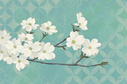 Dogwood Blossoms by Kathrine Lovell. SKU 21523i. Archival Giclee Fine art print for wall decor.
