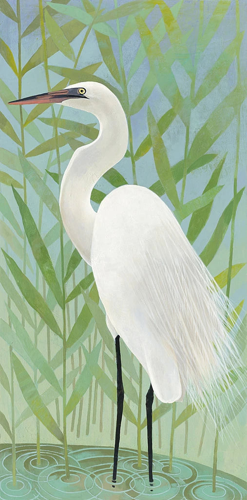 Egret by the Shore II by Kathrine Lovell