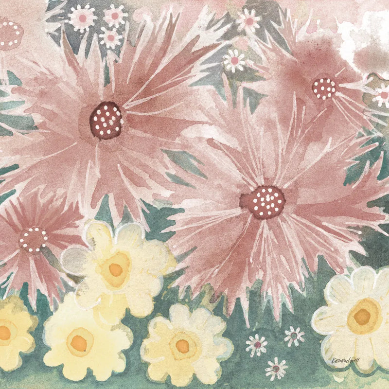 Fairy Garden I Pastel by Kathrine Lovell. SKU 88127a. Archival Giclee Fine art print for wall decor.