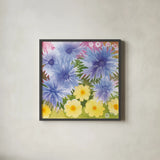 Fairy Garden II by Kathrine Lovell. Shown in a sleek black glass frame for a contemporary gallery look. Available as an archival giclee rolled canvas, fine art paper, or poster print. SKU 84786a.