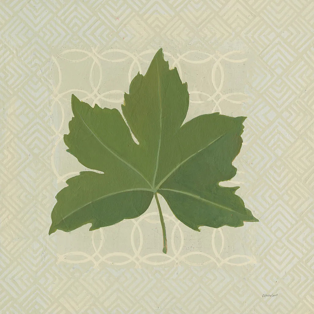 Forest Leaves I no Lines by Kathrine Lovell. SKU 33731a. Archival Giclee Fine art print for wall decor.