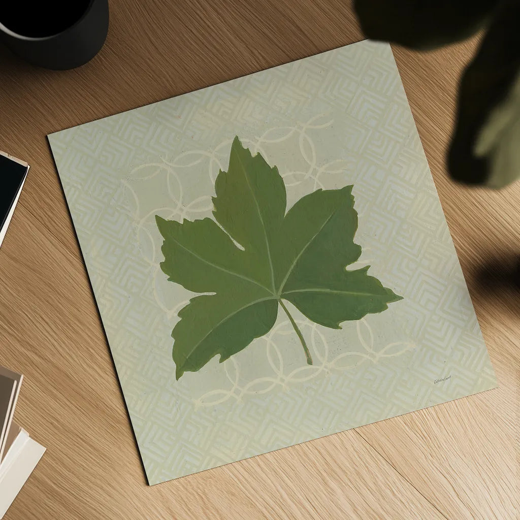 Forest Leaves I no Lines by Kathrine Lovell. Shown as a detailed flat fine art print, highlighting archival giclee quality. Available as an archival giclee rolled canvas, fine art paper, or poster print. SKU 33731a.