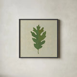 Forest Leaves II no Lines by Kathrine Lovell. Shown in a sleek black glass frame for a contemporary gallery look. Available as an archival giclee rolled canvas, fine art paper, or poster print. SKU 33732a.