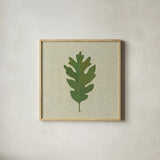 Forest Leaves II no Lines by Kathrine Lovell. Shown in a natural wood glass frame for a timeless modern aesthetic. Available as an archival giclee rolled canvas, fine art paper, or poster print. SKU 33732a.