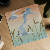 Free as a Bird II v2 by Kathrine Lovell. Shown as a detailed flat fine art print, highlighting archival giclee quality. Available as an archival giclee rolled canvas, fine art paper, or poster print. SKU 30065a.