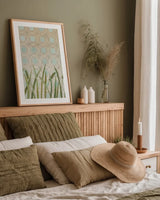 Free as a Bird Pattern I by Kathrine Lovell. shown as a paper print in a natural frame. Available as a archival giclee rolled canvas, fine art paper, or poster print. SKU 28142h.
