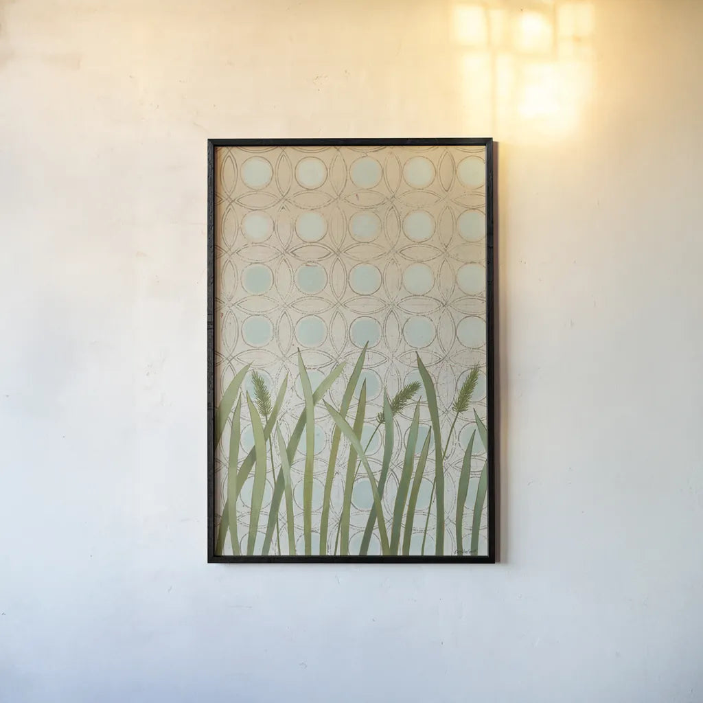 Free as a Bird Pattern I by Kathrine Lovell. shown as a paper print in a black flame. Available as a archival giclee rolled canvas, fine art paper, or poster print. SKU 28142h.