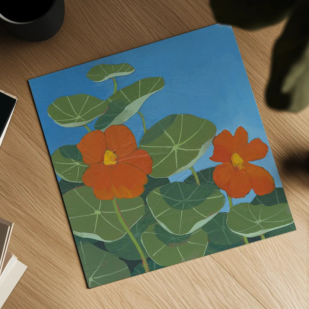 Happy Day II by Kathrine Lovell. Shown as a detailed flat fine art print, highlighting archival giclee quality. Available as an archival giclee rolled canvas, fine art paper, or poster print. SKU 24405a.