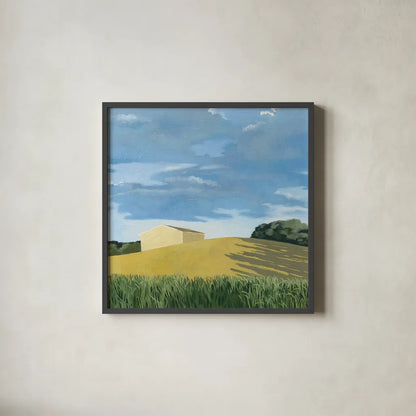 Helgers by Kathrine Lovell. Shown in a sleek black glass frame for a contemporary gallery look. Available as an archival giclee rolled canvas, fine art paper, or poster print. SKU 58640a.