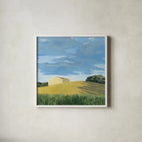 Helgers by Kathrine Lovell. Shown in a crisp white glass frame for a clean and minimalist style. Available as an archival giclee rolled canvas, fine art paper, or poster print. SKU 58640a.