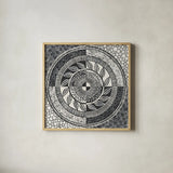 Hemma I BC by Kathrine Lovell. Shown in a natural wood glass frame for a timeless modern aesthetic. Available as an archival giclee rolled canvas, fine art paper, or poster print. SKU 63088a.