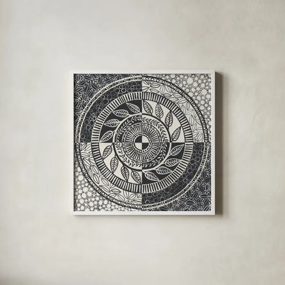 Hemma I BC by Kathrine Lovell. Shown in a crisp white glass frame for a clean and minimalist style. Available as an archival giclee rolled canvas, fine art paper, or poster print. SKU 63088a.