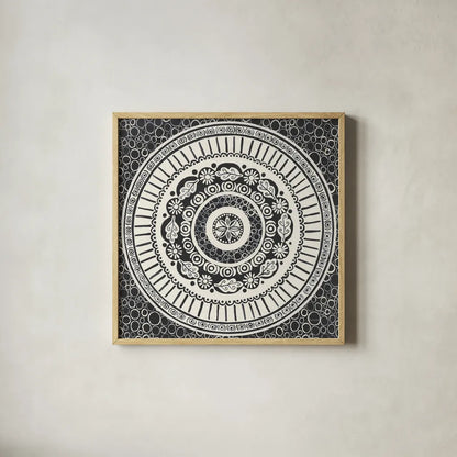 Hemma IV BC by Kathrine Lovell. Shown in a natural wood glass frame for a timeless modern aesthetic. Available as an archival giclee rolled canvas, fine art paper, or poster print. SKU 63091a.