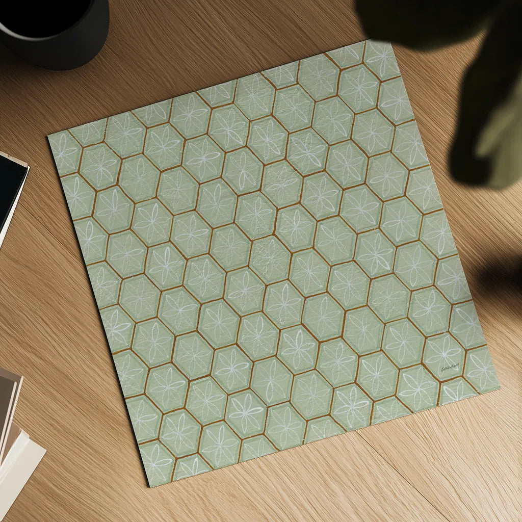 Hex II by Kathrine Lovell. Shown as a detailed flat fine art print, highlighting archival giclee quality. Available as an archival giclee rolled canvas, fine art paper, or poster print. SKU 55526a.