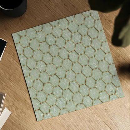 Hex II by Kathrine Lovell. Shown as a detailed flat fine art print, highlighting archival giclee quality. Available as an archival giclee rolled canvas, fine art paper, or poster print. SKU 55526a.