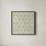 Hex IV by Kathrine Lovell. Shown in a sleek black glass frame for a contemporary gallery look. Available as an archival giclee rolled canvas, fine art paper, or poster print. SKU 55528a.