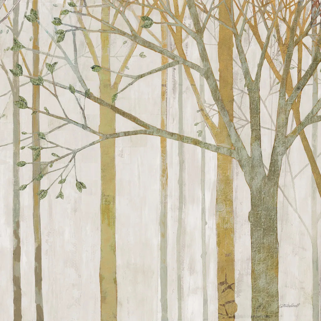 In Springtime III Gold Gray by Kathrine Lovell. SKU 43354a. Archival Giclee Fine art print for wall decor.