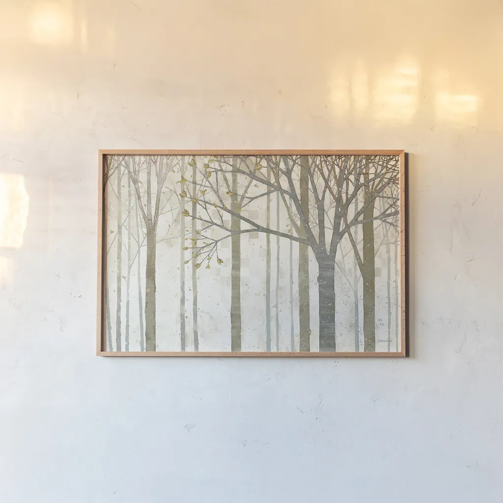 In Springtime no Border by Kathrine Lovell. shown as a paper print in a natural frame. Available as a archival giclee rolled canvas, fine art paper, or poster print. SKU 13420i.