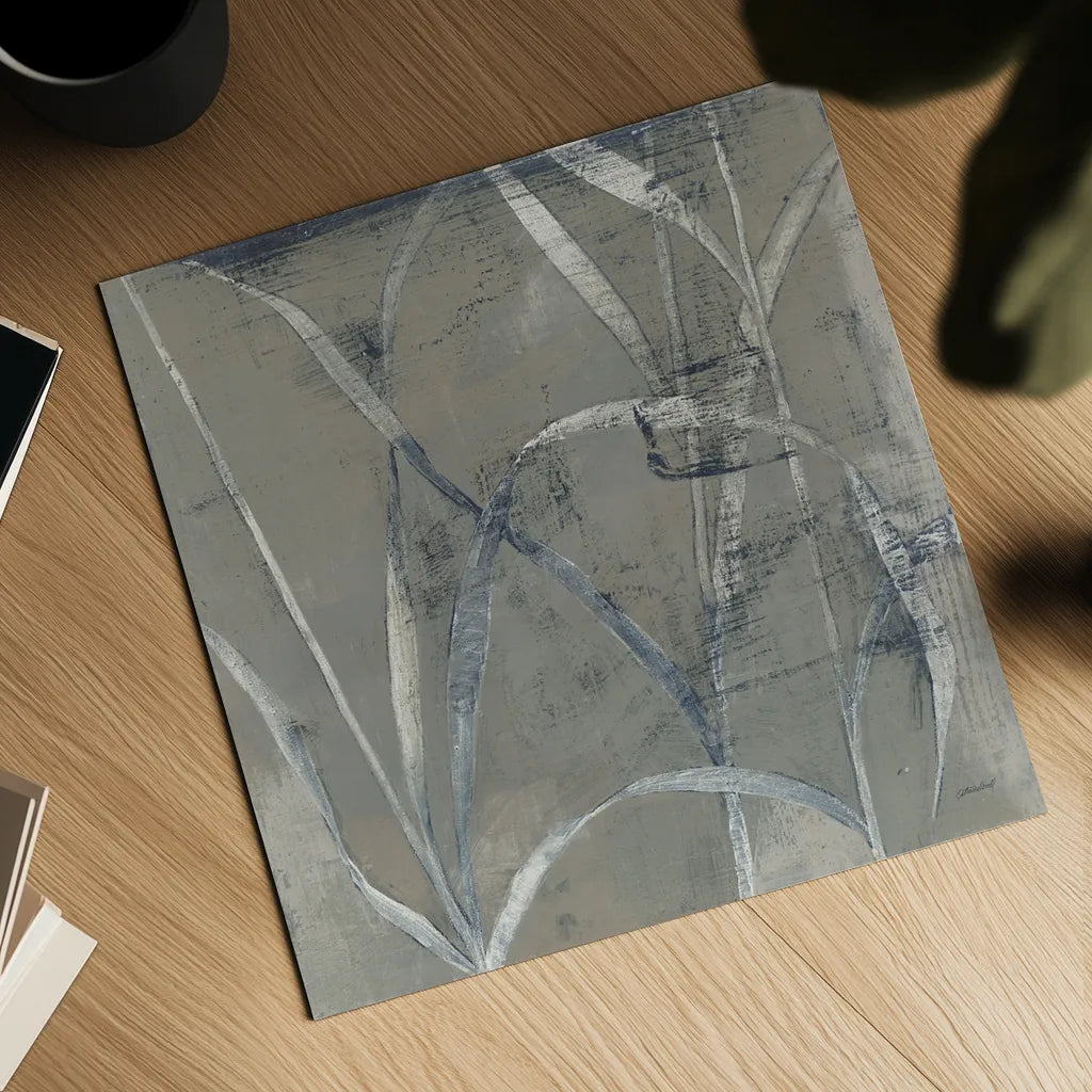 In the Garden II Gray by Kathrine Lovell. Shown as a detailed flat fine art print, highlighting archival giclee quality. Available as an archival giclee rolled canvas, fine art paper, or poster print. SKU 42229a.