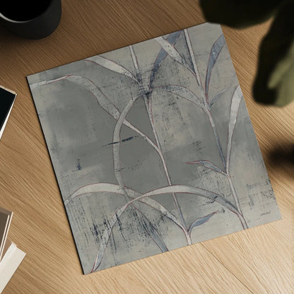 In the Garden III Gray by Kathrine Lovell. Shown as a detailed flat fine art print, highlighting archival giclee quality. Available as an archival giclee rolled canvas, fine art paper, or poster print. SKU 42230a.