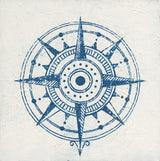 Indigo Gild Compass Rose 1 by Kathrine Lovell. SKU 27150a. Archival Giclee Fine art print for wall decor.