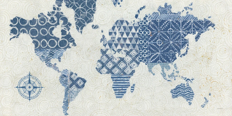 Indigo Gild Map Maki - No Border by Kathrine Lovell