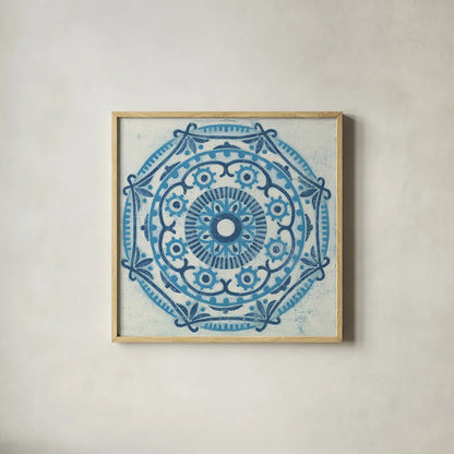 Istanbul IV by Kathrine Lovell. Shown in a natural wood glass frame for a timeless modern aesthetic. Available as an archival giclee rolled canvas, fine art paper, or poster print. SKU 24370a.