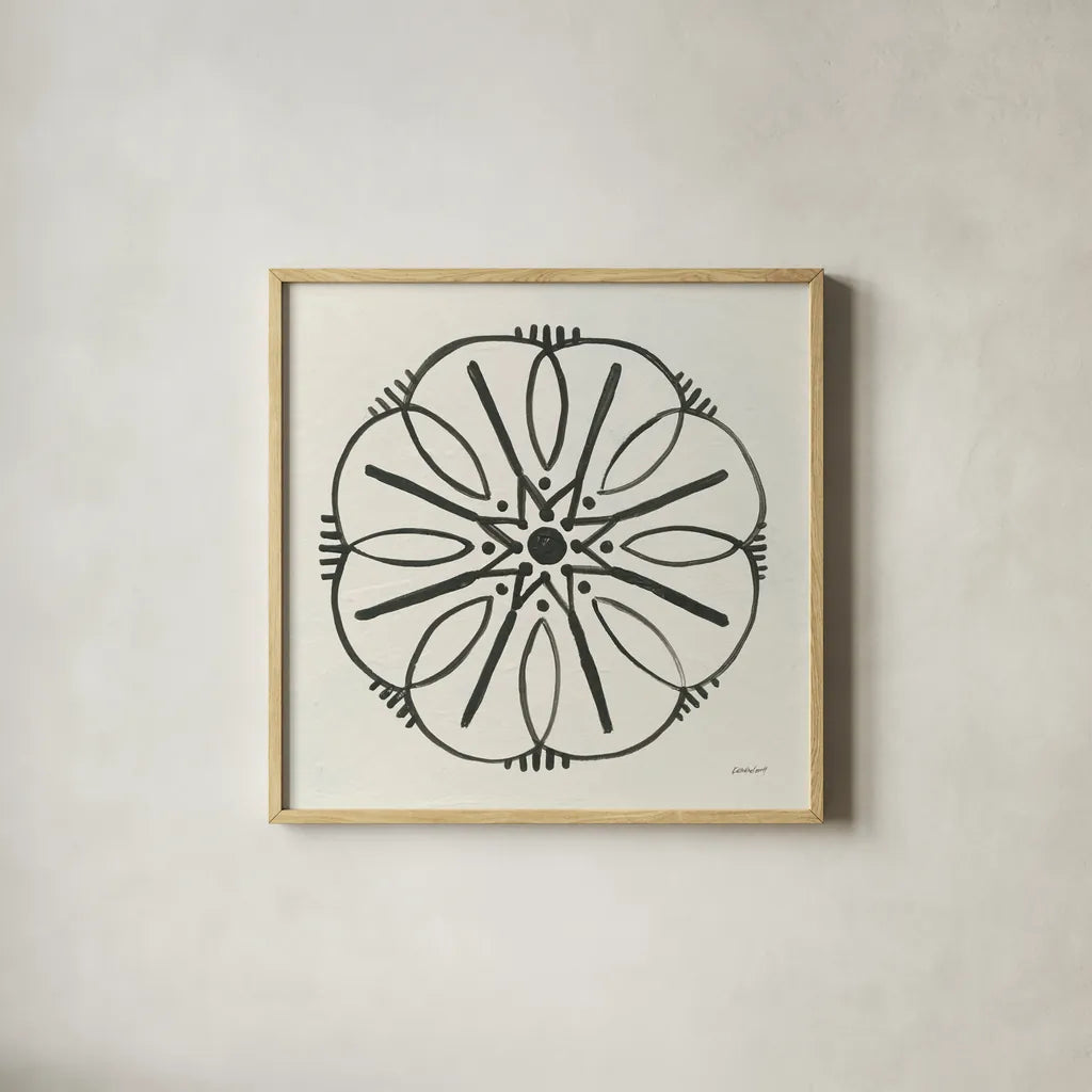 Kami III by Kathrine Lovell. Shown in a natural wood glass frame for a timeless modern aesthetic. Available as an archival giclee rolled canvas, fine art paper, or poster print. SKU 37904a.