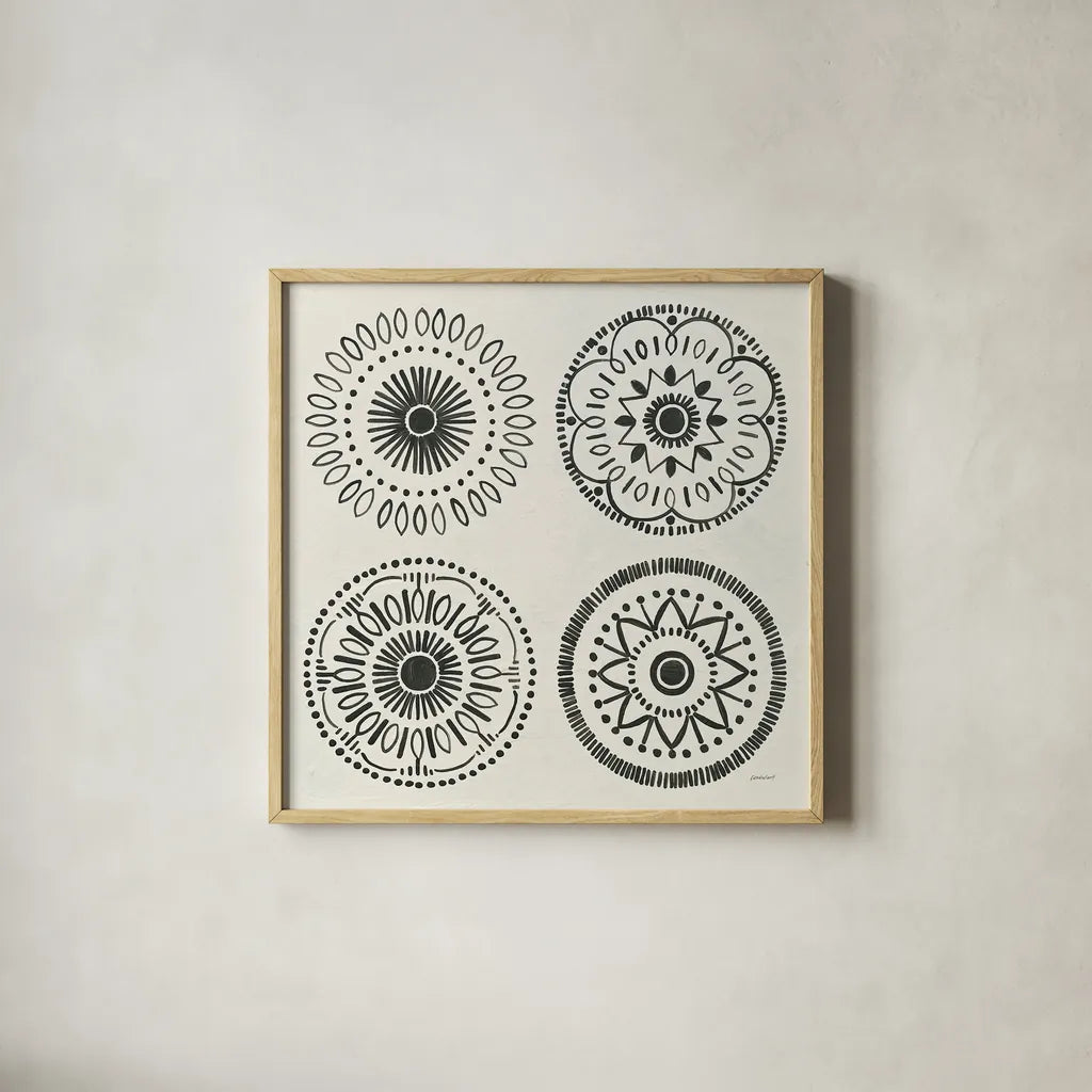 Kami IX by Kathrine Lovell. Shown in a natural wood glass frame for a timeless modern aesthetic. Available as an archival giclee rolled canvas, fine art paper, or poster print. SKU 37910a.