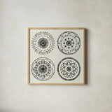 Kami IX by Kathrine Lovell. Shown in a natural wood glass frame for a timeless modern aesthetic. Available as an archival giclee rolled canvas, fine art paper, or poster print. SKU 37910a.