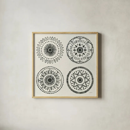 Kami IX by Kathrine Lovell. Shown in a natural wood glass frame for a timeless modern aesthetic. Available as an archival giclee rolled canvas, fine art paper, or poster print. SKU 37910a.