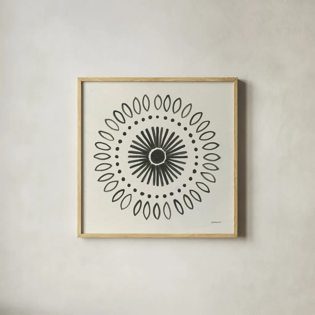 Kami VI by Kathrine Lovell. Shown in a natural wood glass frame for a timeless modern aesthetic. Available as an archival giclee rolled canvas, fine art paper, or poster print. SKU 37907a.