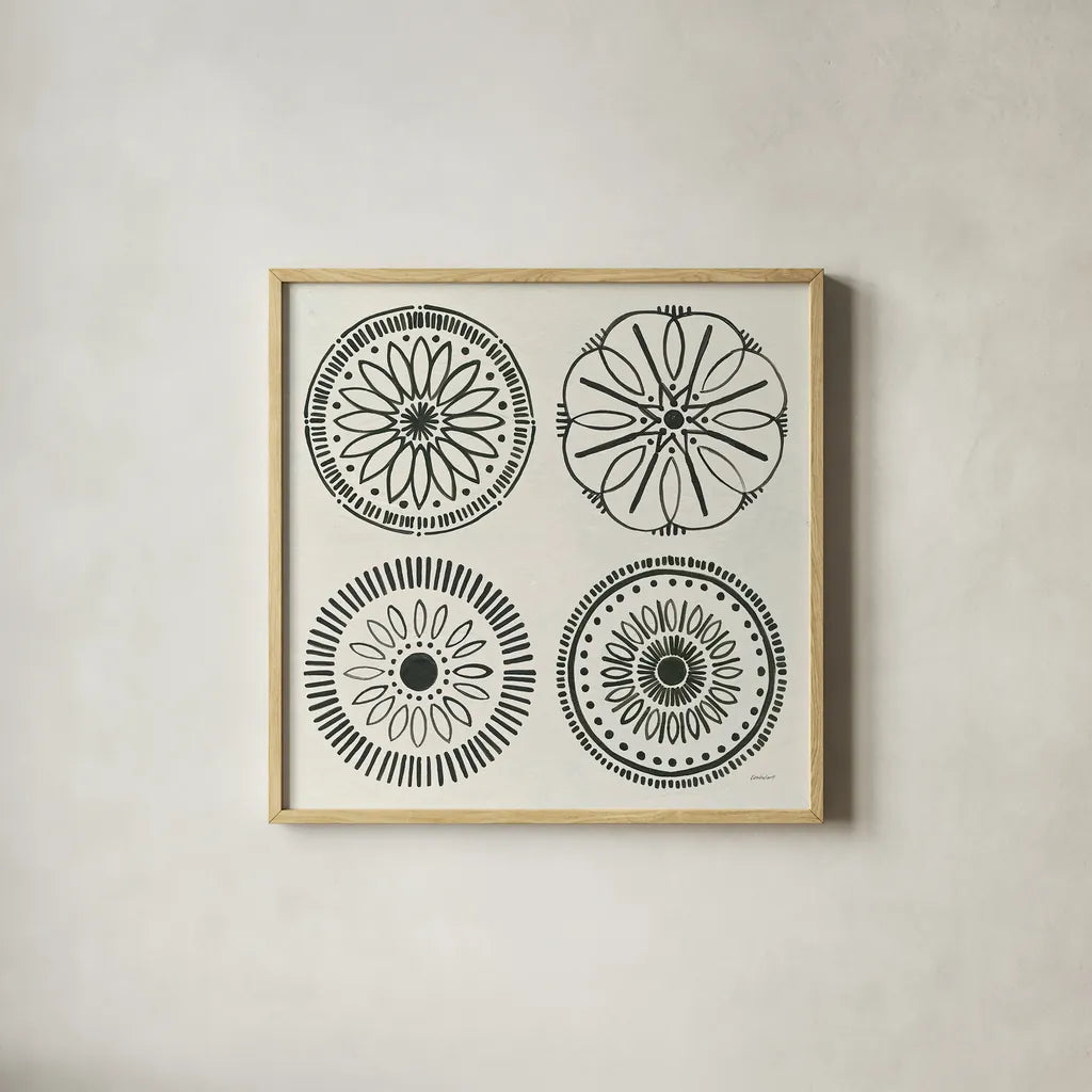 Kami X by Kathrine Lovell. Shown in a natural wood glass frame for a timeless modern aesthetic. Available as an archival giclee rolled canvas, fine art paper, or poster print. SKU 37911a.