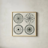 Kami X by Kathrine Lovell. Shown in a natural wood glass frame for a timeless modern aesthetic. Available as an archival giclee rolled canvas, fine art paper, or poster print. SKU 37911a.