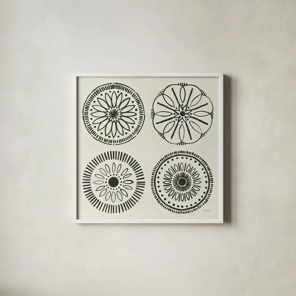 Kami X by Kathrine Lovell. Shown in a crisp white glass frame for a clean and minimalist style. Available as an archival giclee rolled canvas, fine art paper, or poster print. SKU 37911a.