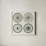 Kami X by Kathrine Lovell. Shown in a crisp white glass frame for a clean and minimalist style. Available as an archival giclee rolled canvas, fine art paper, or poster print. SKU 37911a.