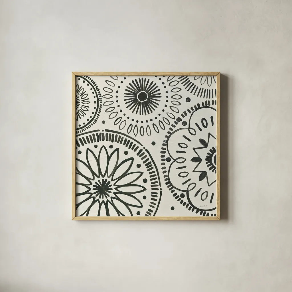 Kami XIII by Kathrine Lovell. Shown in a natural wood glass frame for a timeless modern aesthetic. Available as an archival giclee rolled canvas, fine art paper, or poster print. SKU 37914a.