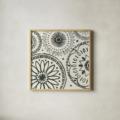 Kami XIII by Kathrine Lovell. Shown in a natural wood glass frame for a timeless modern aesthetic. Available as an archival giclee rolled canvas, fine art paper, or poster print. SKU 37914a.