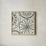 Kami XIV by Kathrine Lovell. Shown in a natural wood glass frame for a timeless modern aesthetic. Available as an archival giclee rolled canvas, fine art paper, or poster print. SKU 37915a.