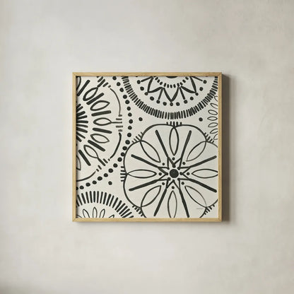 Kami XIV by Kathrine Lovell. Shown in a natural wood glass frame for a timeless modern aesthetic. Available as an archival giclee rolled canvas, fine art paper, or poster print. SKU 37915a.