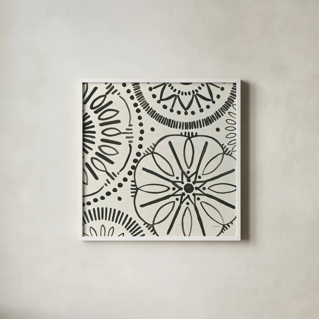 Kami XIV by Kathrine Lovell. Shown in a crisp white glass frame for a clean and minimalist style. Available as an archival giclee rolled canvas, fine art paper, or poster print. SKU 37915a.