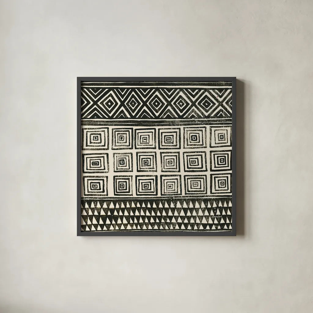 Kuba I by Kathrine Lovell. Shown in a sleek black glass frame for a contemporary gallery look. Available as an archival giclee rolled canvas, fine art paper, or poster print. SKU 31328a.