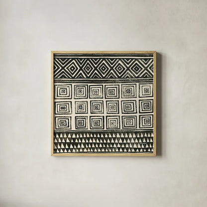 Kuba I by Kathrine Lovell. Shown in a natural wood glass frame for a timeless modern aesthetic. Available as an archival giclee rolled canvas, fine art paper, or poster print. SKU 31328a.