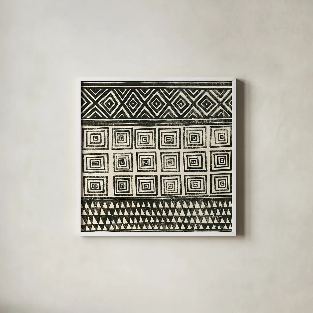 Kuba I by Kathrine Lovell. Shown in a crisp white glass frame for a clean and minimalist style. Available as an archival giclee rolled canvas, fine art paper, or poster print. SKU 31328a.